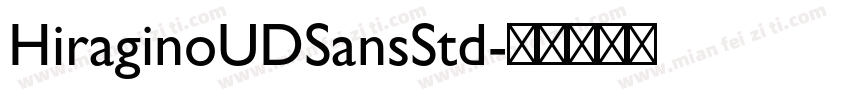 HiraginoUDSansStd字体转换