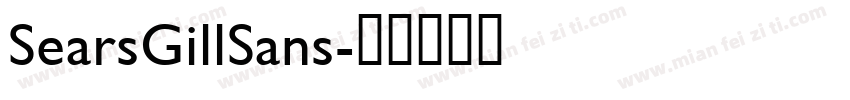 SearsGillSans字体转换