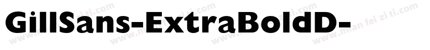 GillSans-ExtraBoldD字体转换