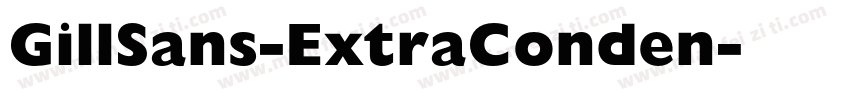 GillSans-ExtraConden字体转换