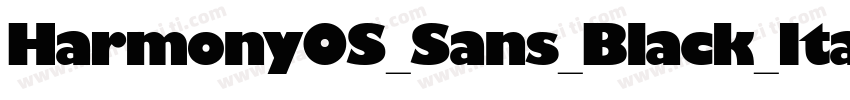 HarmonyOS_Sans_Black_Italicttf字体转换
