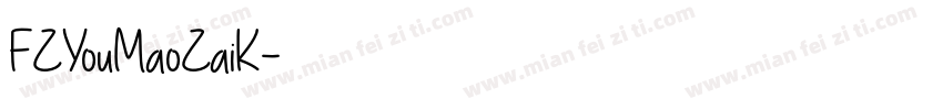 FZYouMaoZaiK字体转换