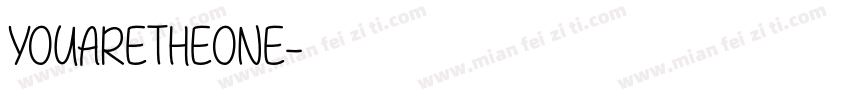 YOUARETHEONE字体转换