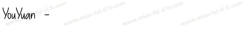 YouYuan宋体字体转换