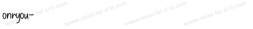 onryou字体转换