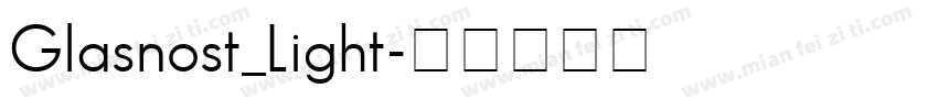 Glasnost_Light字体转换