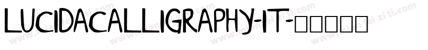 LUCIDACALLIGRAPHY-IT字体转换