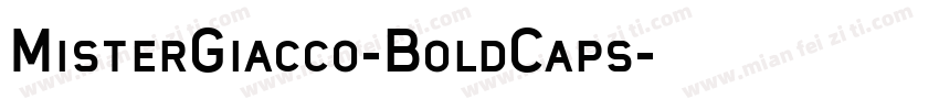 MisterGiacco-BoldCaps字体转换