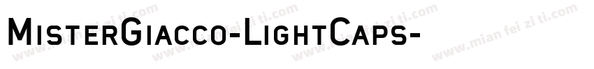 MisterGiacco-LightCaps字体转换