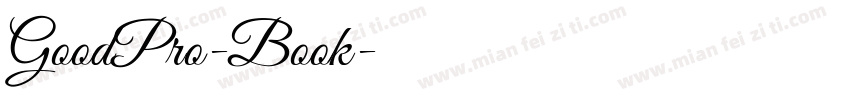 GoodPro-Book字体转换