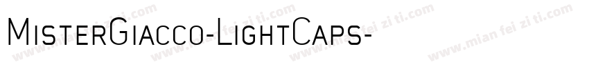 MisterGiacco-LightCaps字体转换