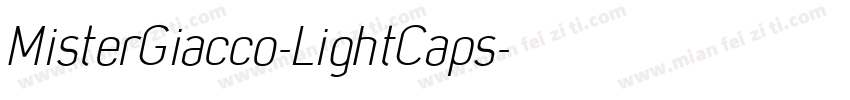 MisterGiacco-LightCaps字体转换