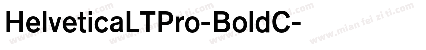 HelveticaLTPro-BoldC字体转换