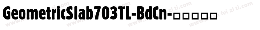 GeometricSlab703TL-BdCn字体转换