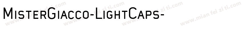MisterGiacco-LightCaps字体转换