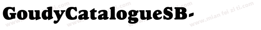 GoudyCatalogueSB字体转换
