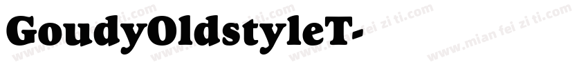 GoudyOldstyleT字体转换