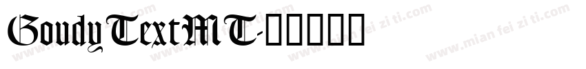GoudyTextMT字体转换