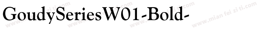 GoudySeriesW01-Bold字体转换