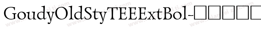 GoudyOldStyTEEExtBol字体转换