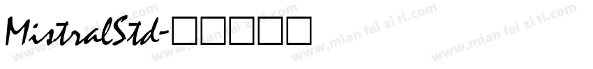 MistralStd字体转换