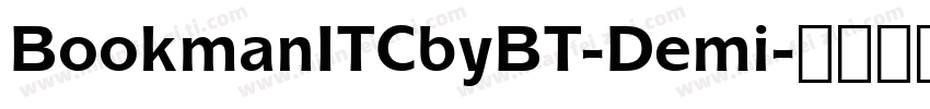 BookmanITCbyBT-Demi字体转换