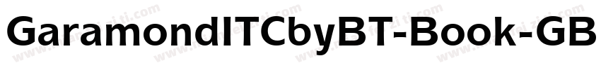 GaramondITCbyBT-Book-GBpc-EUC-H字体转换