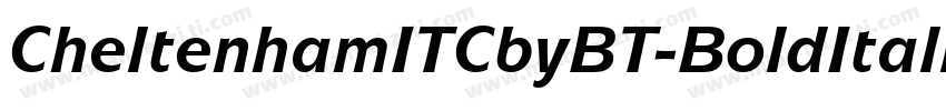 CheltenhamITCbyBT-BoldItalic字体转换