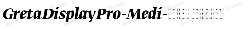 GretaDisplayPro-Medi字体转换