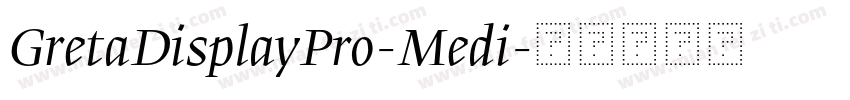 GretaDisplayPro-Medi字体转换