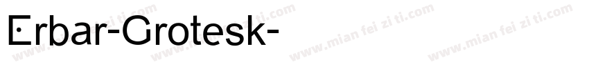 Erbar-Grotesk字体转换