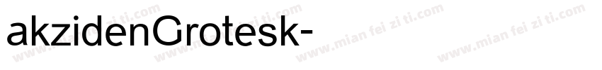 akzidenGrotesk字体转换