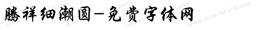 腾祥细潮圆字体转换