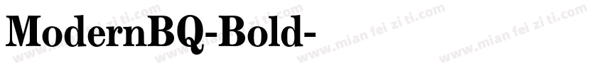 ModernBQ-Bold字体转换