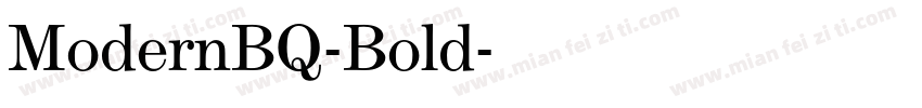 ModernBQ-Bold字体转换