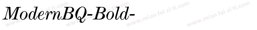 ModernBQ-Bold字体转换