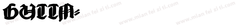 GUTTM字体转换
