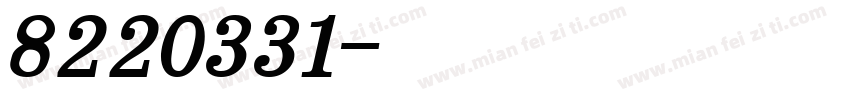8220331字体转换