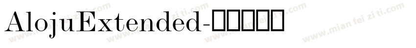 AlojuExtended字体转换