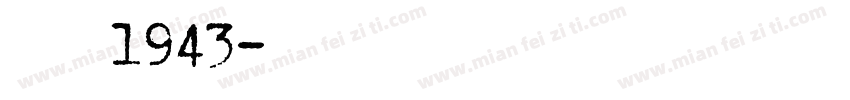 民国黑体1943字体转换