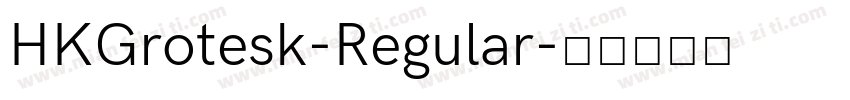 HKGrotesk-Regular字体转换