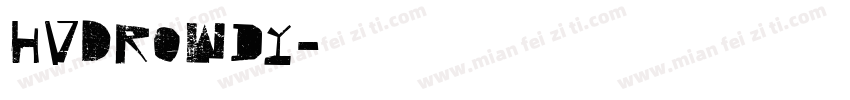 HVDRowdy字体转换