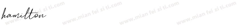 hamilton字体转换