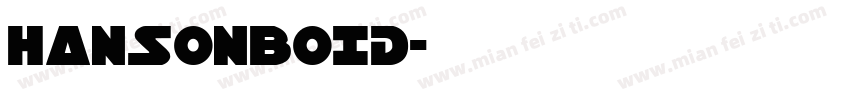 HANSONBOID字体转换