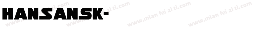 HanSansK字体转换