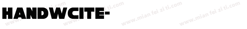 Handwcite字体转换