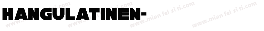HangulatinEN字体转换