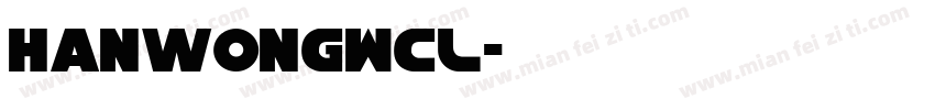 HanwongWCL字体转换