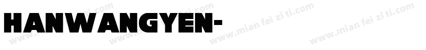 hanwangyen字体转换