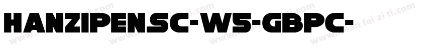 hanzipensc-w5-GBPC字体转换